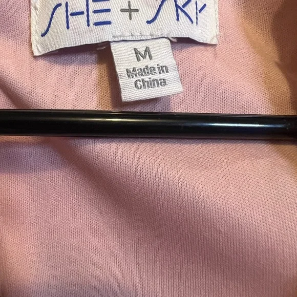 She + Sky Floral Ruffle Tiered Mini Dress Pink Size M - Picture 4 of 4